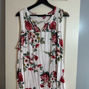 Papermoon Floral Tank Top - Red and Green